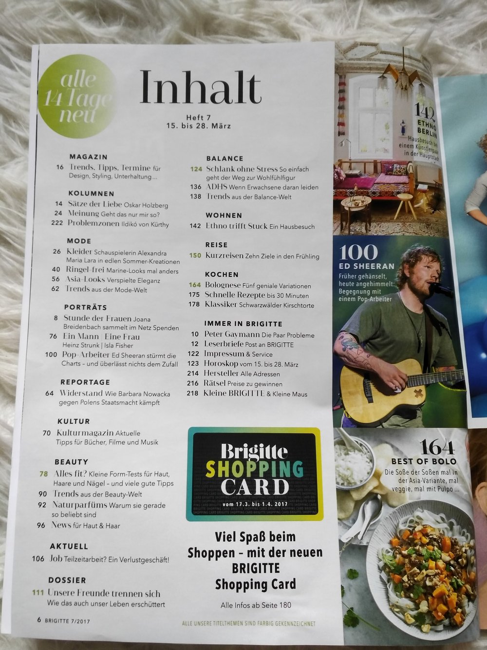 Brigitte Nr. 7 Mi, 15.3.2017
