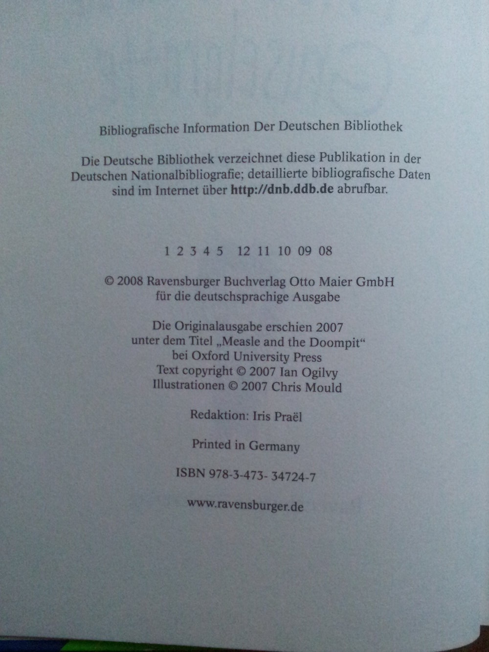  Buch - Miesel und die Gruselgrotte - Ian Ogilvy NEU 