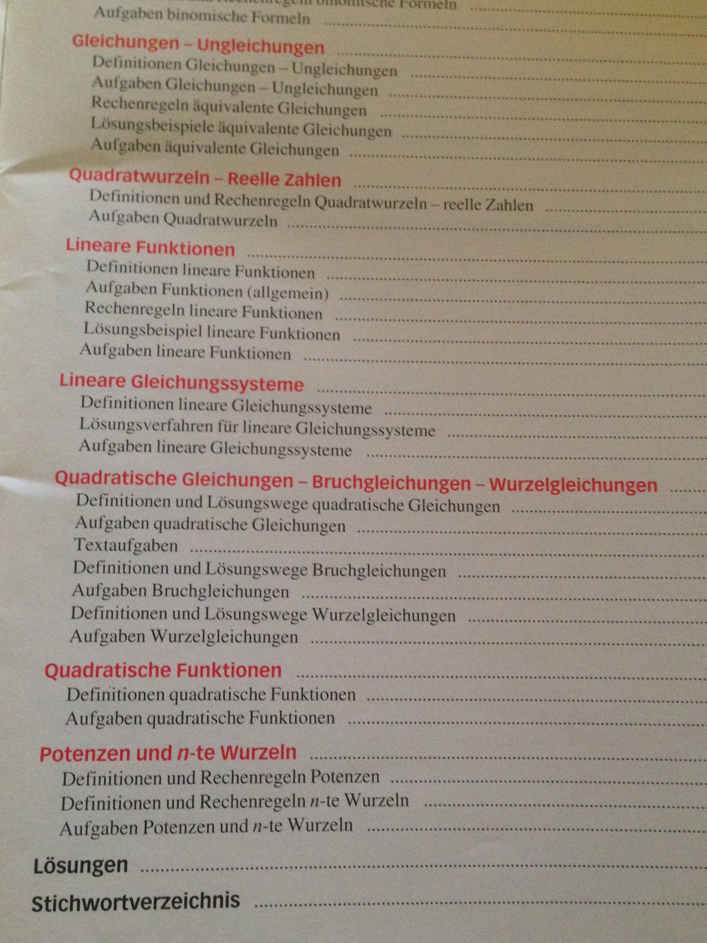 Trainingskurs. Mathematik. Vorbereitung auf höhere berufsbildende Schulen.