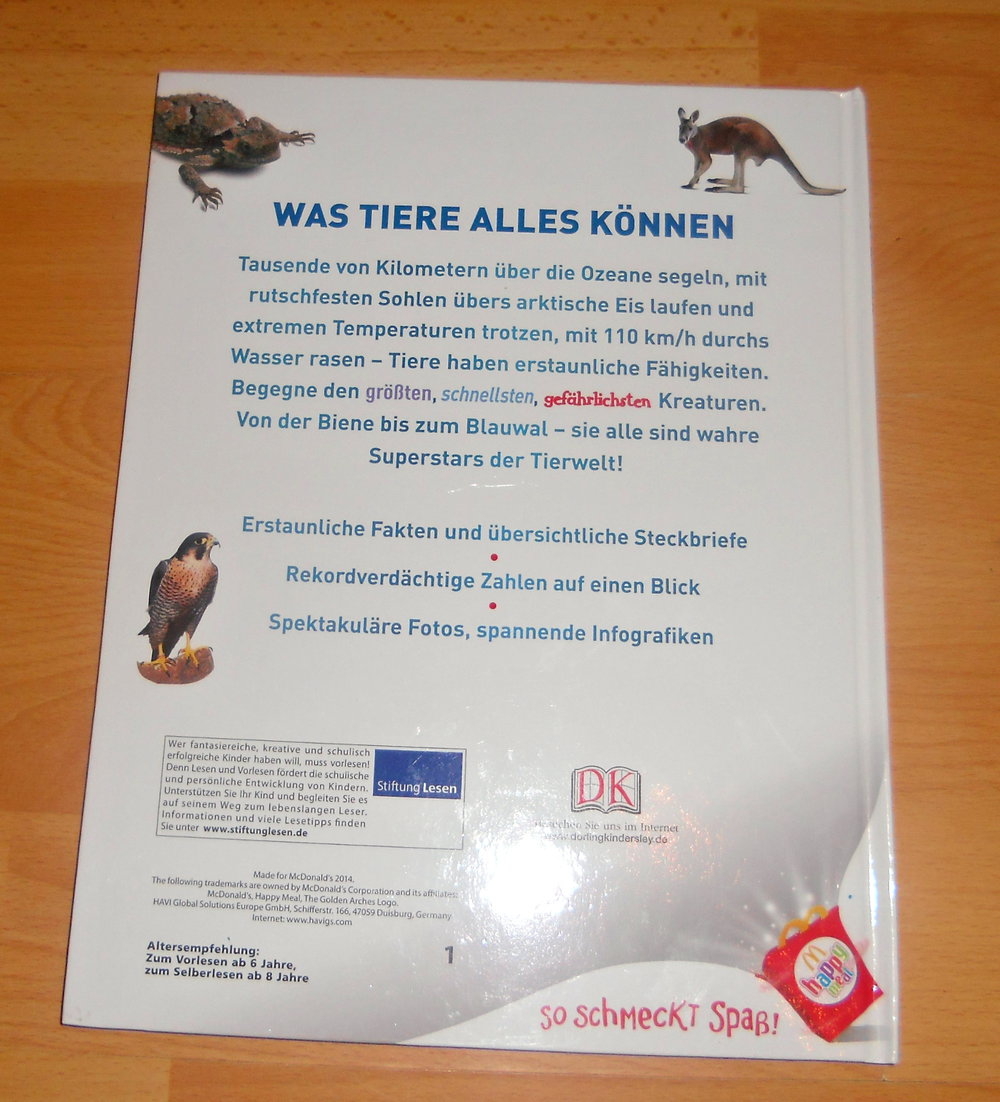 Super Tiere, Schönes Buch