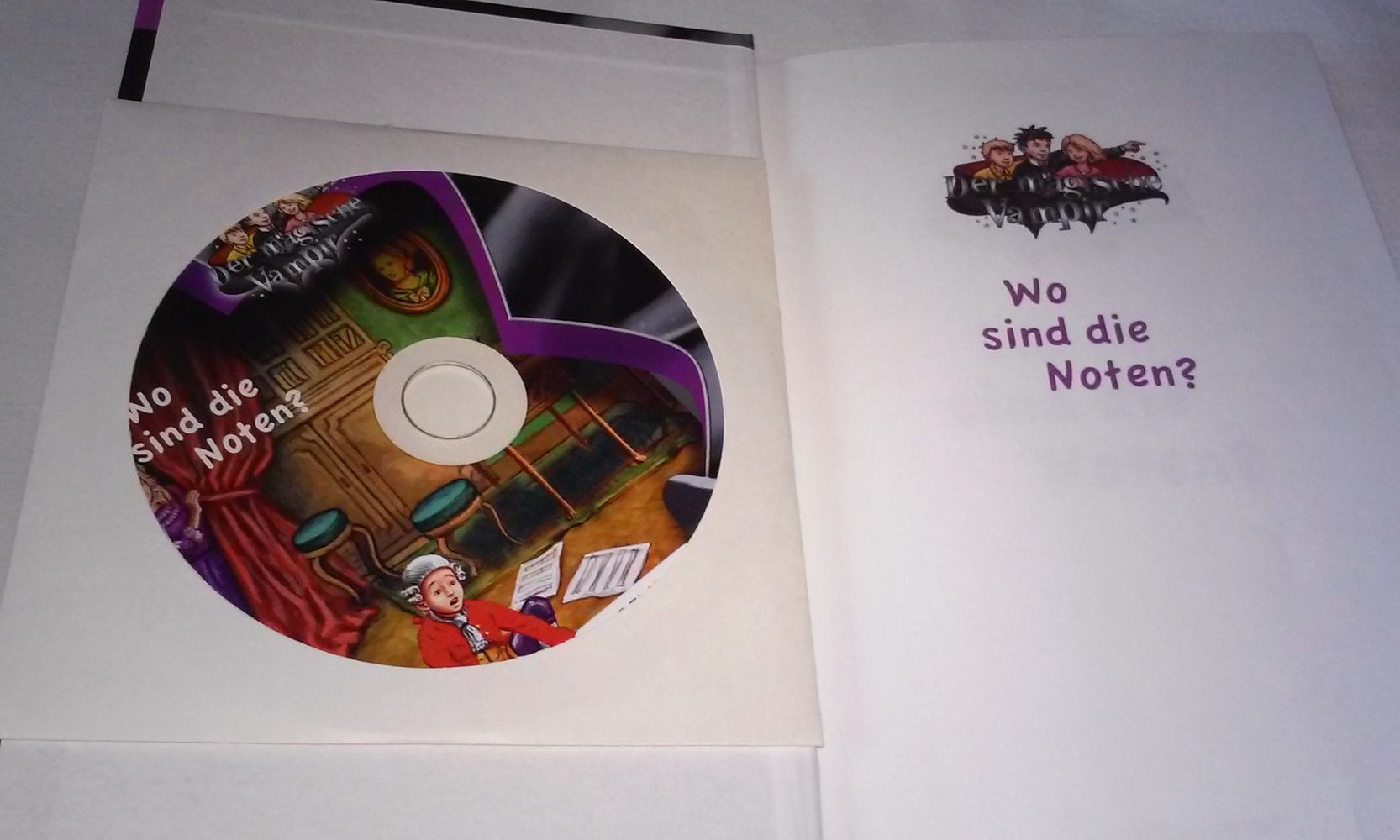 Birgit Ebbert: Der magische Vampir Wo sind die Noten ?, mit -CD , Lingenkids (Magie/Mozart/Vampir/Zeitreise)