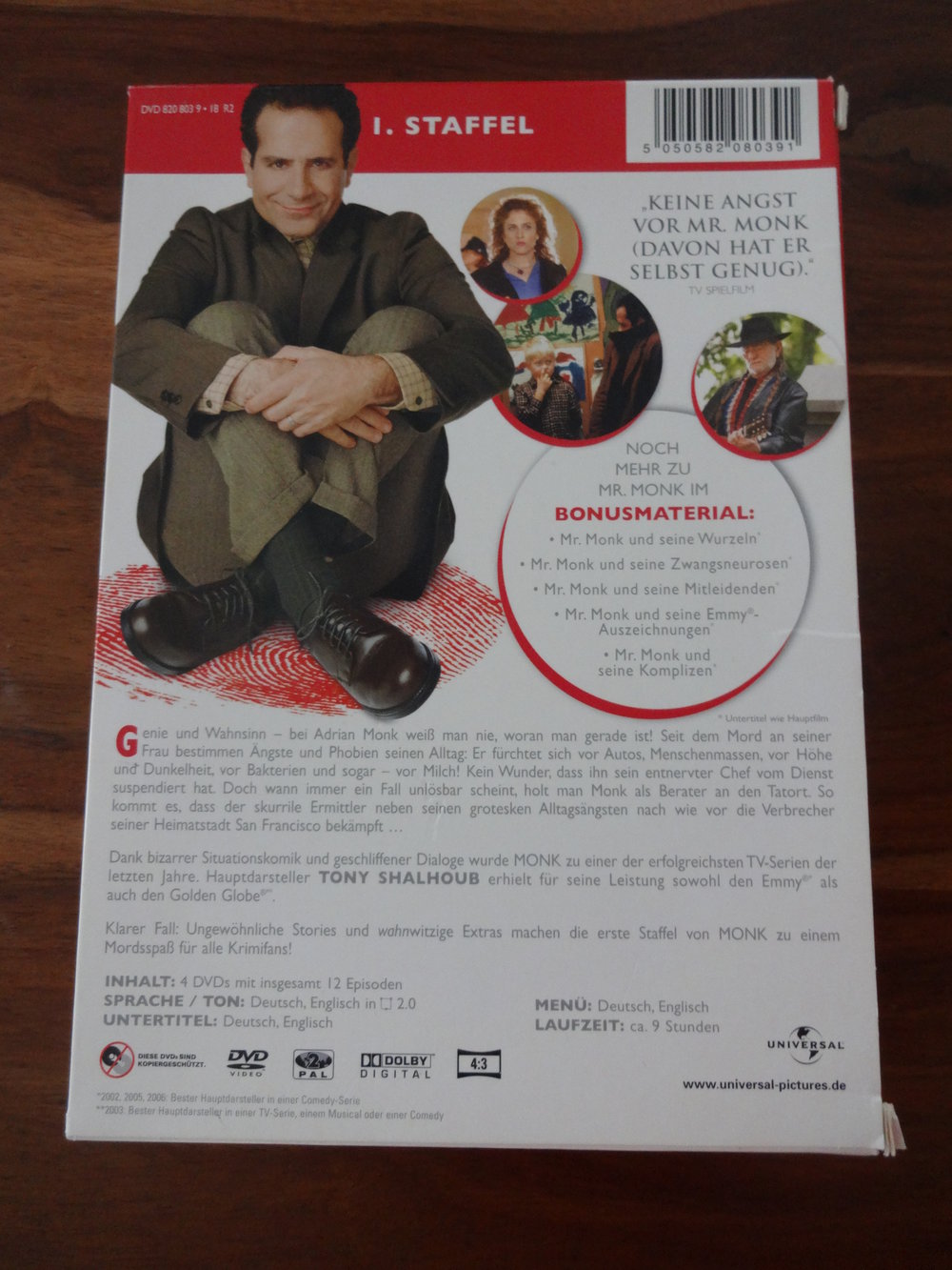 Monk Staffel 1 DVD Box