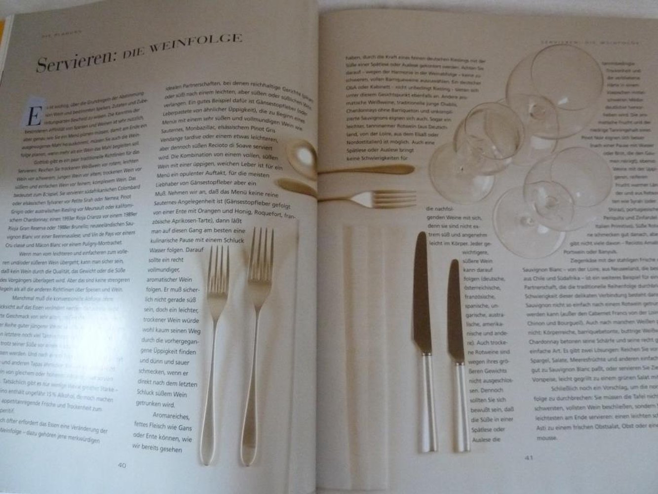 Der passende Wein zum Essen