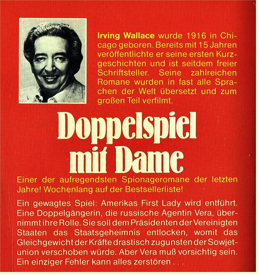 Doppelspiel mit Dame - Roman von Irving Wallace
