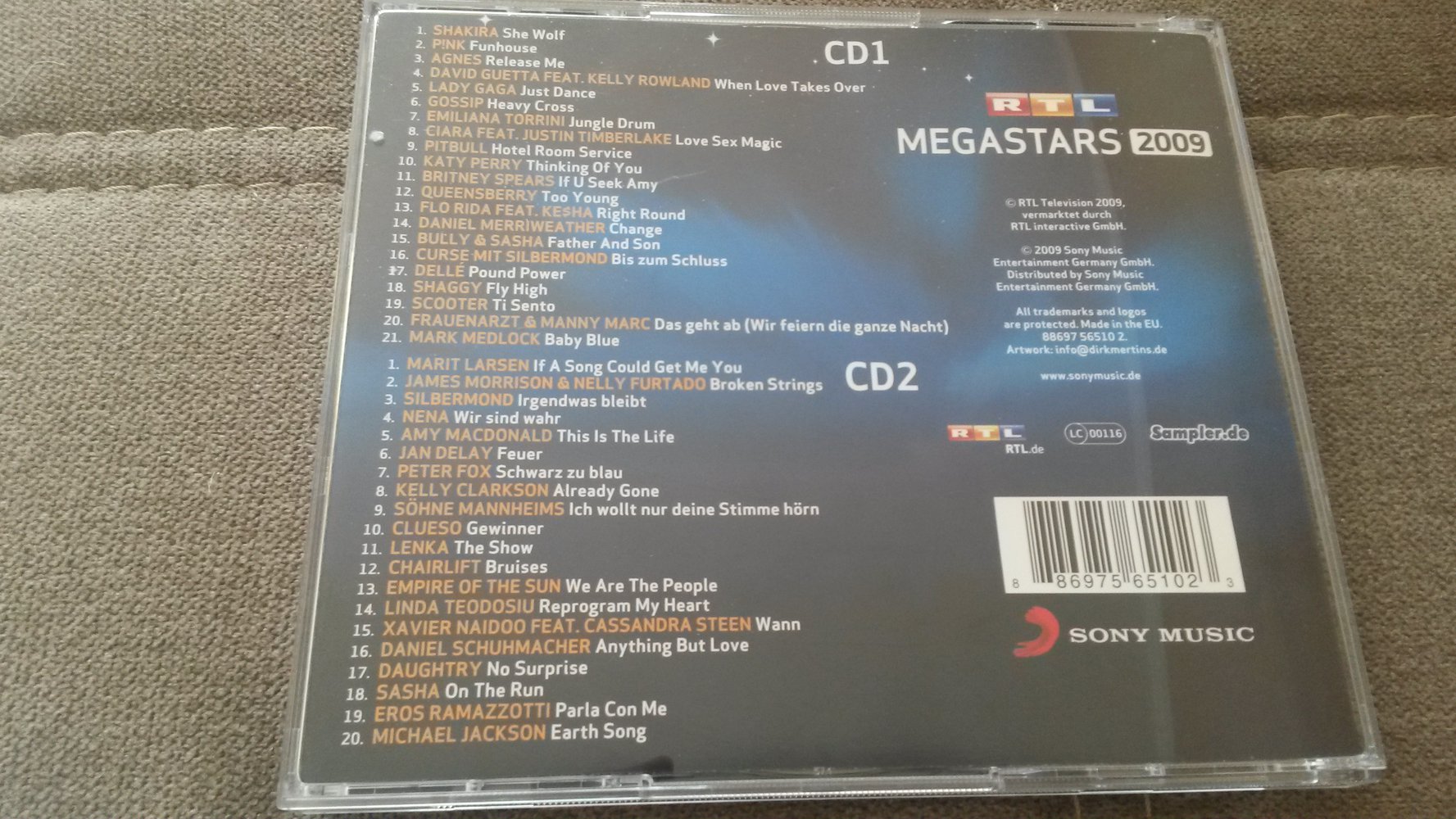 RTL Megastars 2009 (CD)