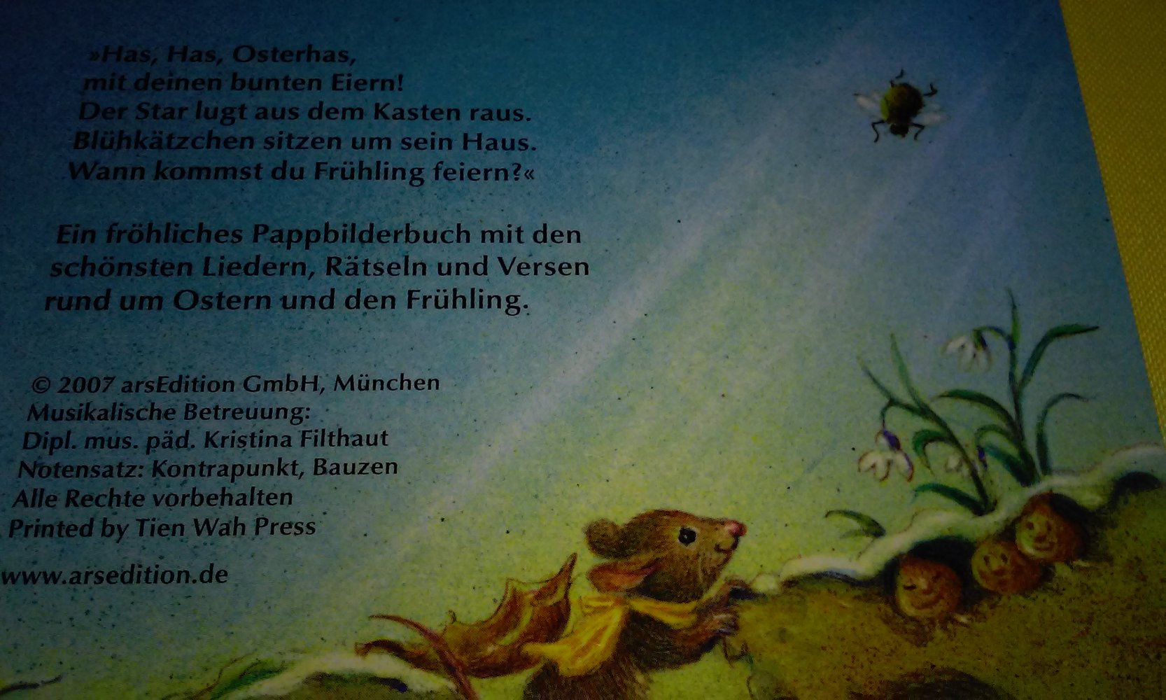 Has, Has, Osterhas: Verse und Lieder rund um den Frühling Kinderbuch 1.Auflage Sammlerstück Geschenktipp
