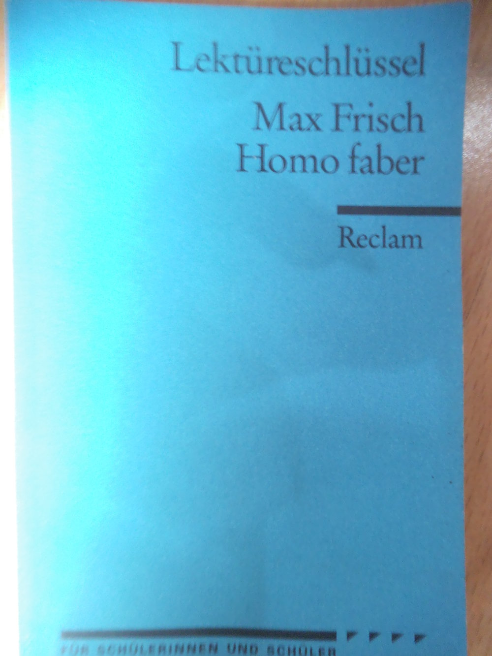 Lektürehilfe 'Homo Faber'