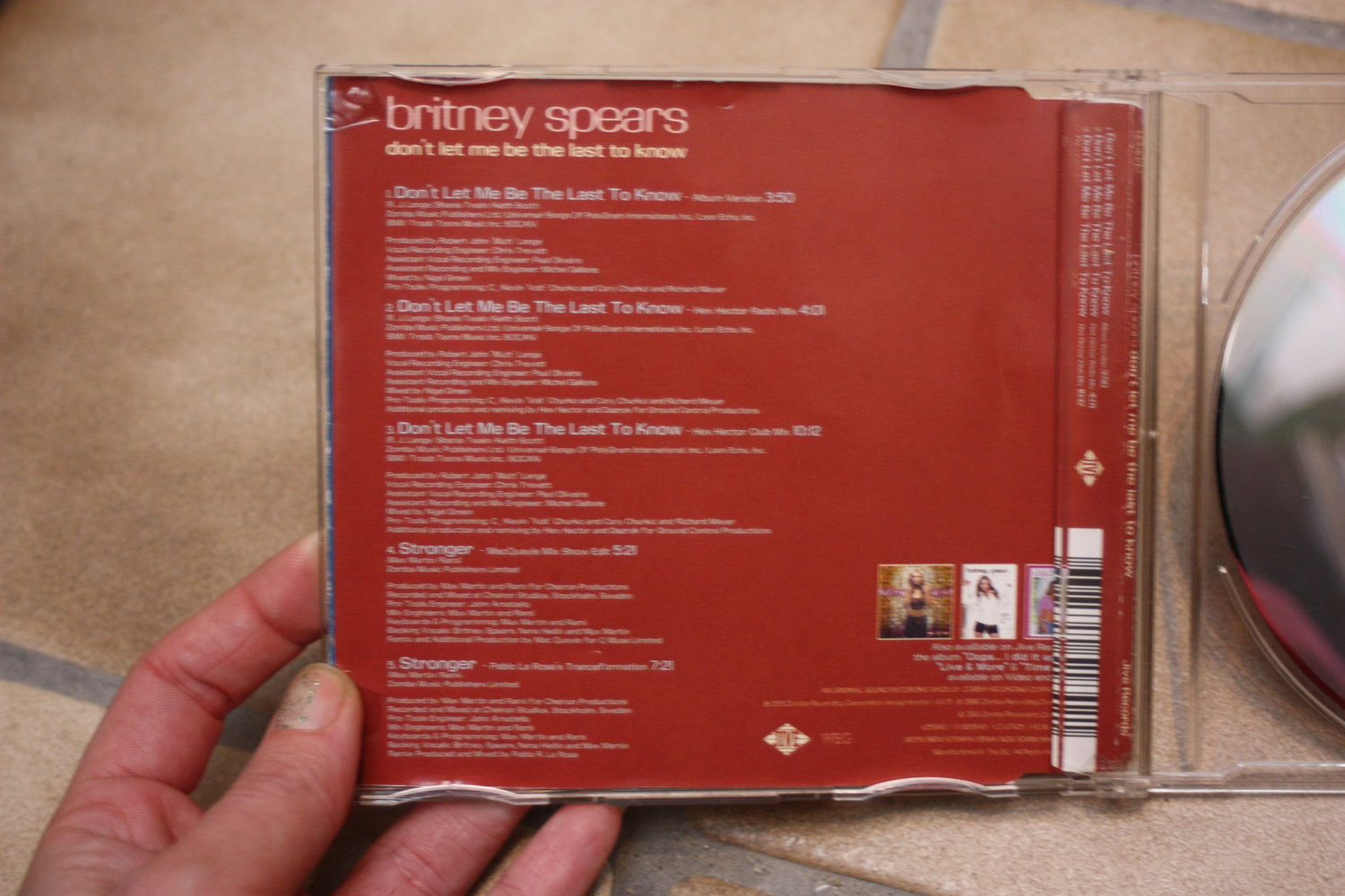 Britney Spears Maxi Single Don't let me be the last to know