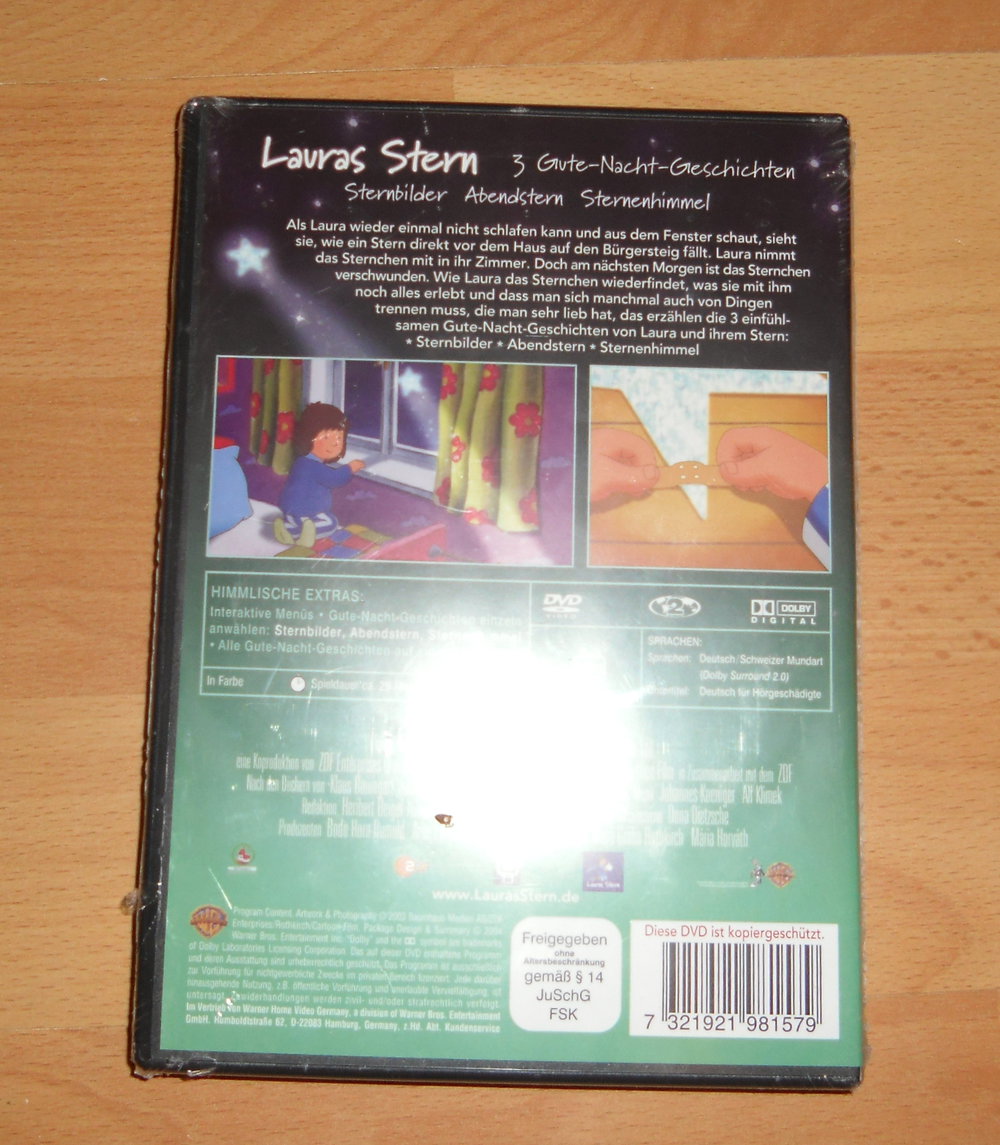 Neu -DVD Lauras Stern 3 Gute Nacht Geschichten