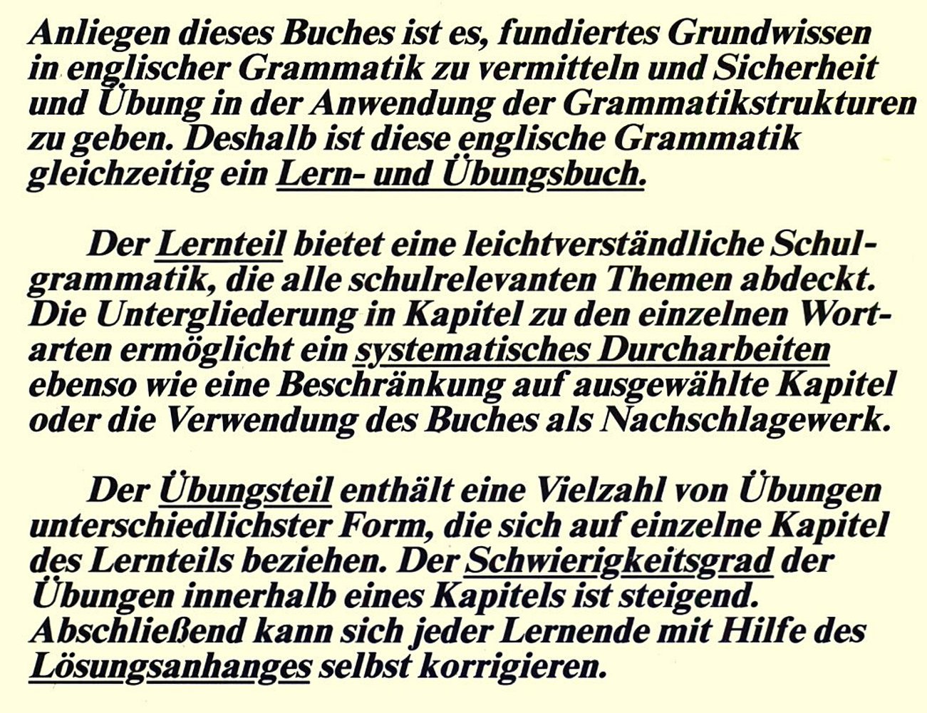 Englische Grammatik - regeln und Übungen für die Klassen 5 bis 13 - Von Ellen Henrichs-Kleinen