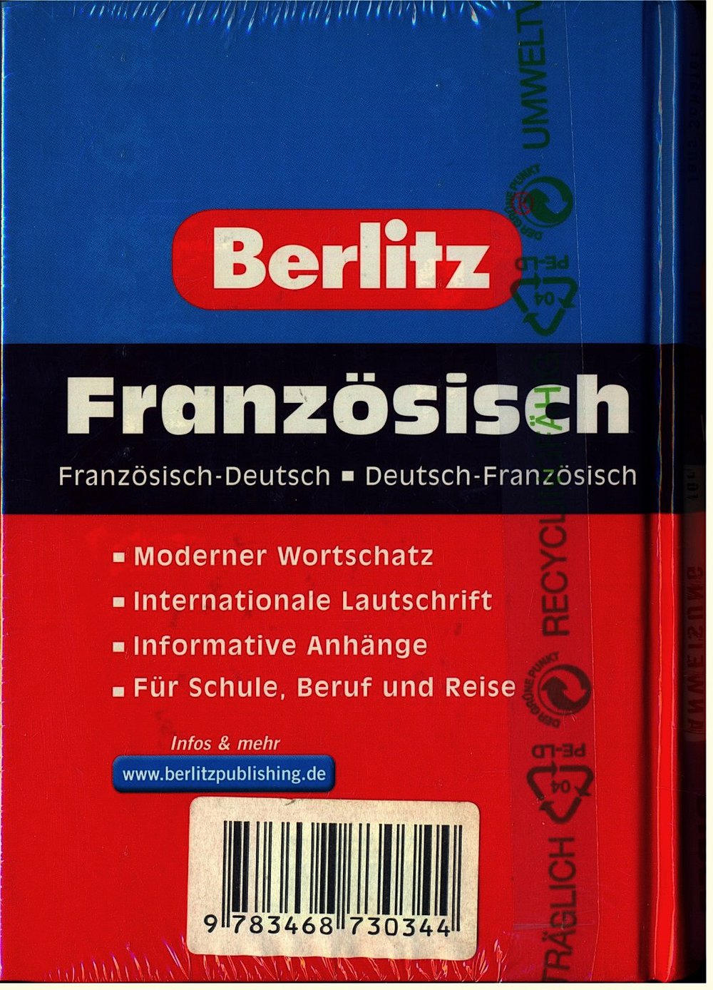 Berlitz Wörterbuch Französisch-Deutsch / Deutsch-Französisch - Rund 50.000 Wörter und Wendungen