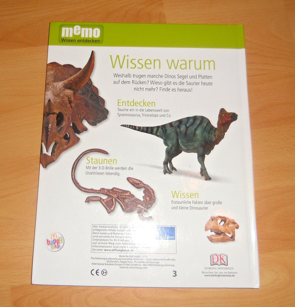 Memo Dinosaurier mit 3-D effekt
