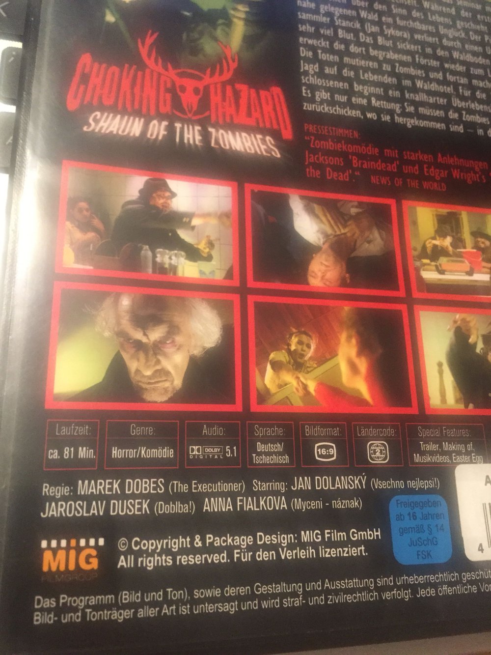 Choking Hazard - Shaun of the zombies * DVD * Horror Komödie 