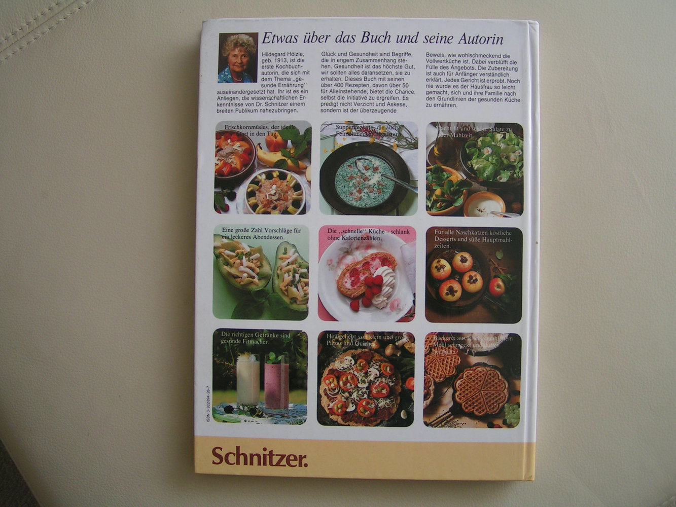 Hildegard Hölzle Glücklicher leben mit Vollwertkost Schnitzer