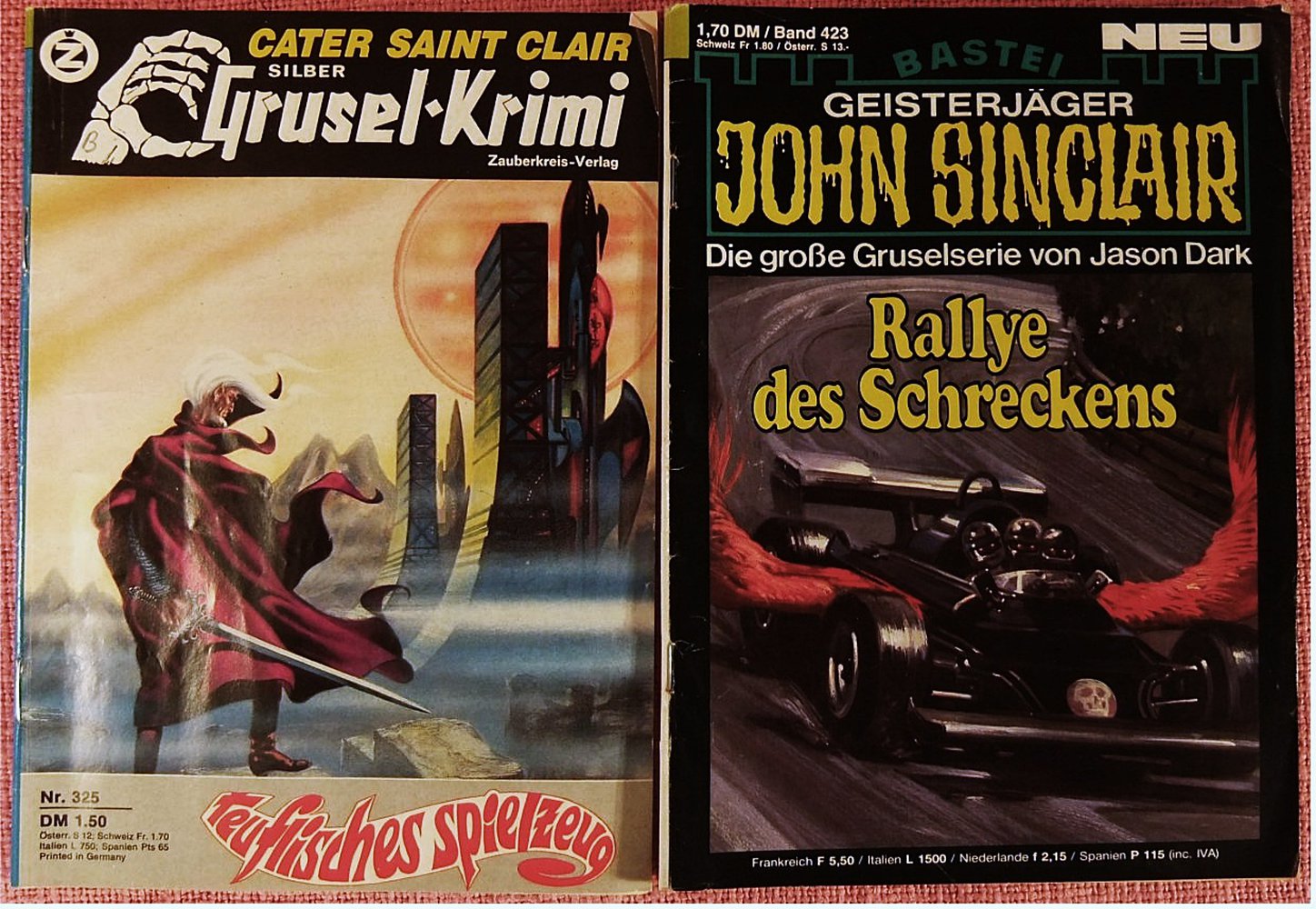 13 x Grusel-Krimis / Gespenster-Romane in 11 Heften