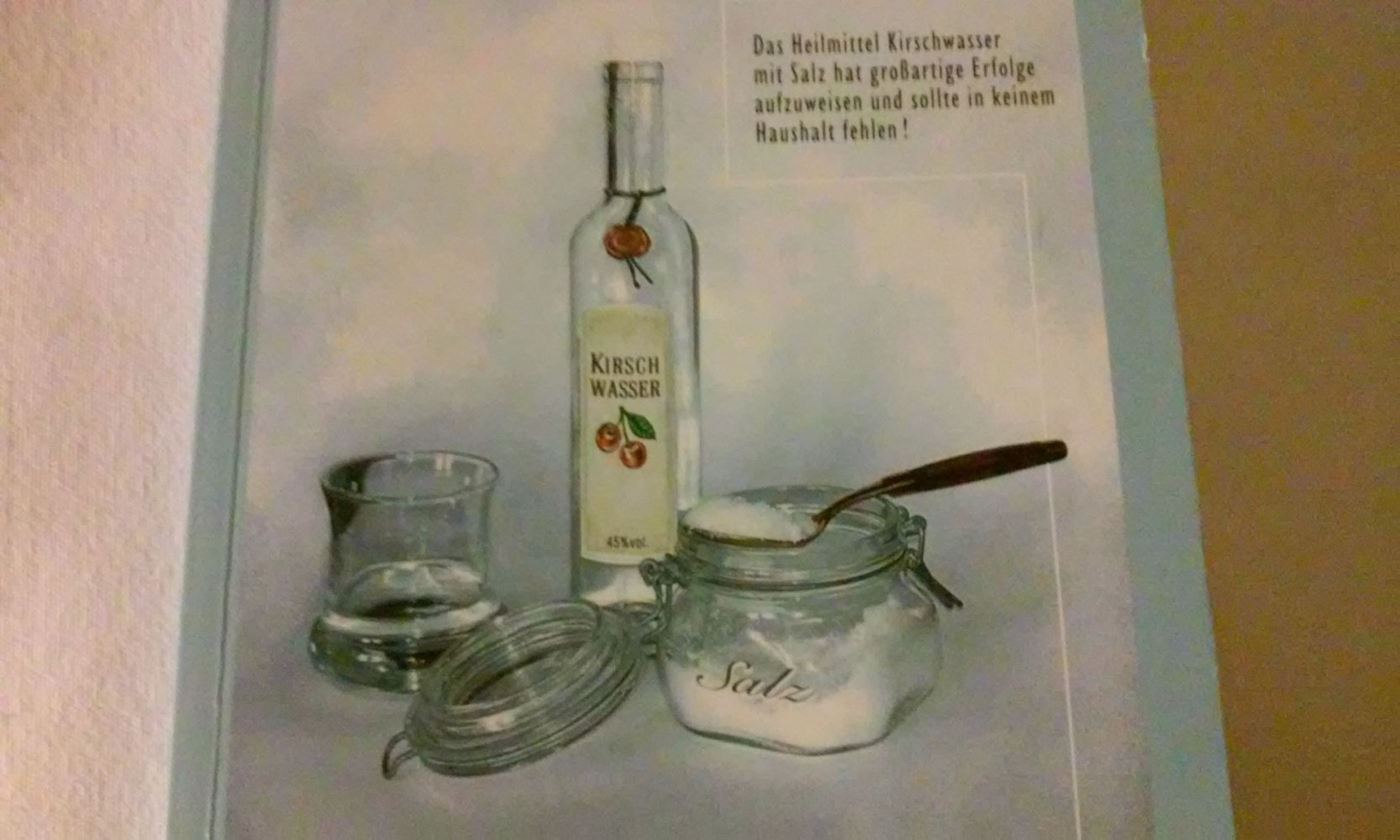 Die Selbsthilfe Das Heilmittel Kirschwasser mit Salz