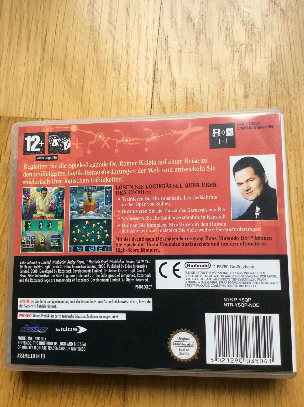 Logik - Coach Dr. Reiner Knizias Nintendo DS spiel mit Beschreibung 