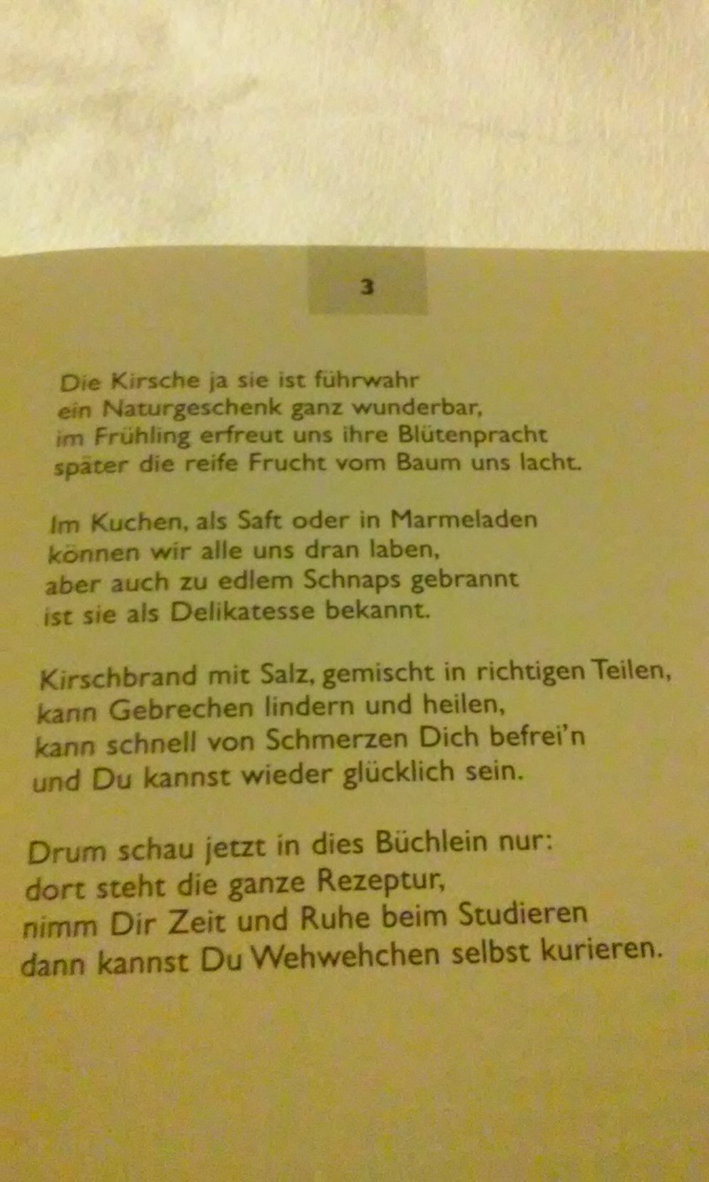 Die Selbsthilfe Das Heilmittel Kirschwasser mit Salz