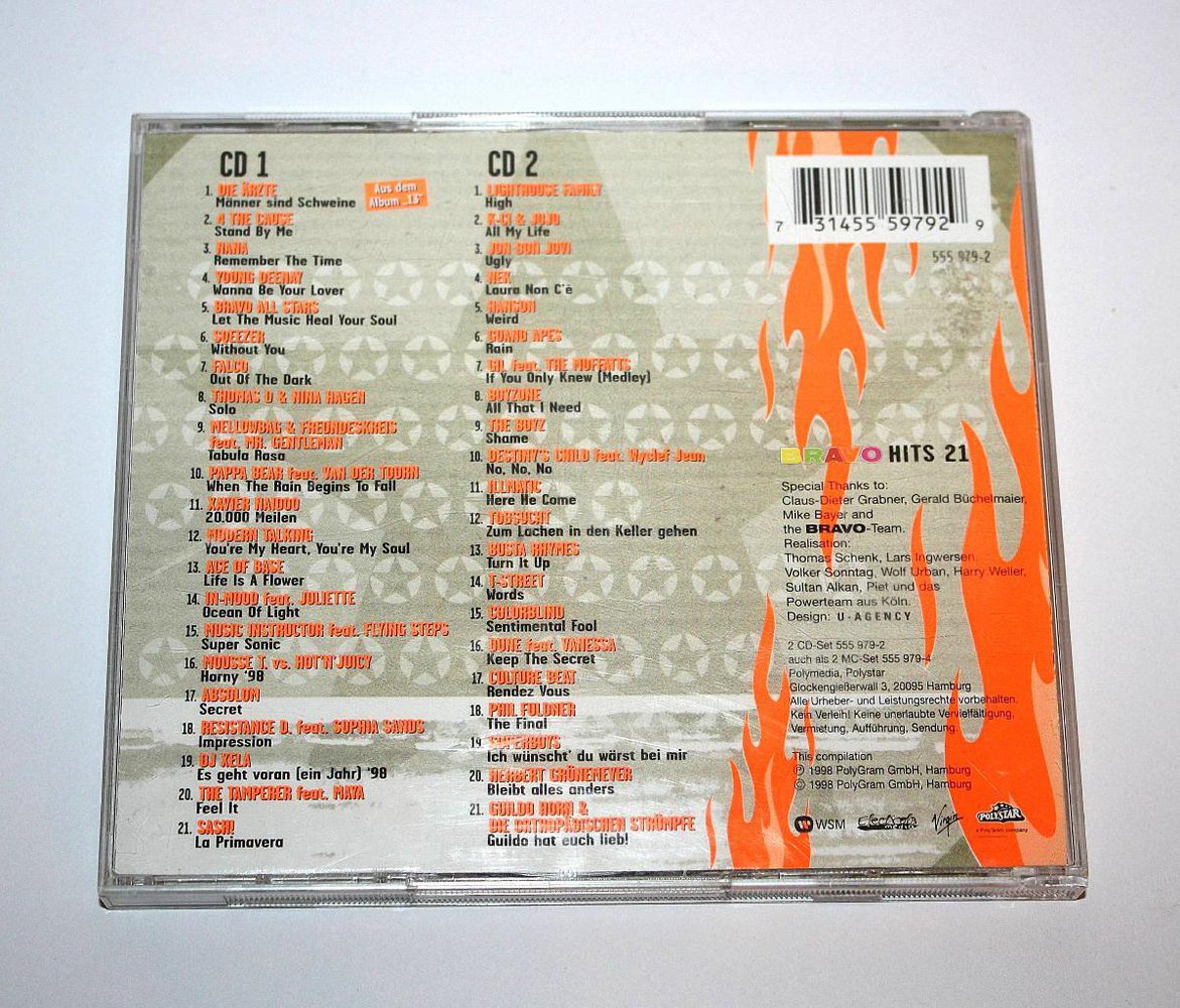 Bravo Hits 21 Sampler Hit Sammlung