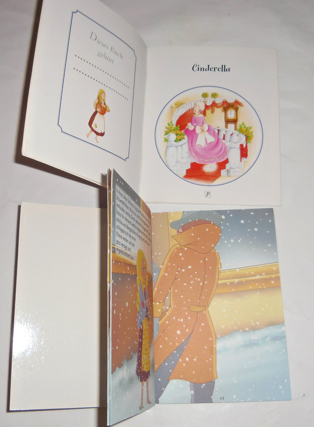 2 süße Bücher, Cinderella+ das Mädchen m. d. Schwefelhölzern 