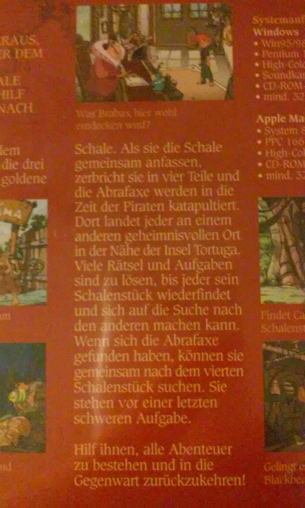 Die Abrafaxe - Das Geheimnis der goldenen Schale  PC-Spiel CD Sammlerstück  -Geschenktipp-