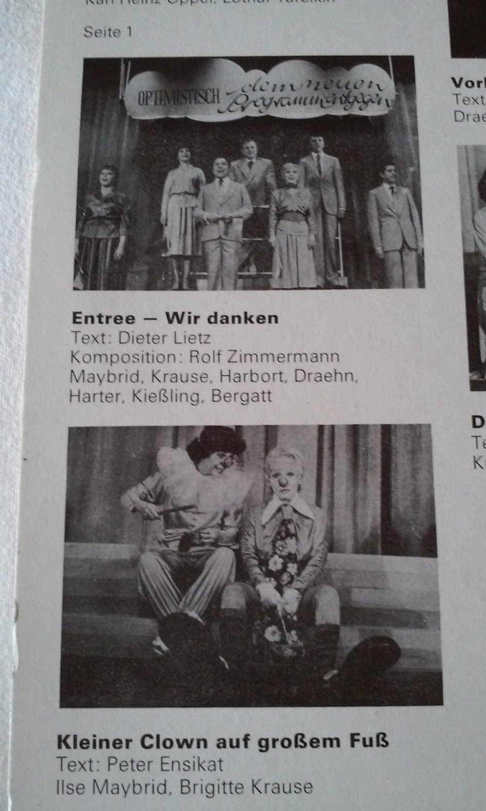 Danke, weiterlachen - Ausschnitte aus 