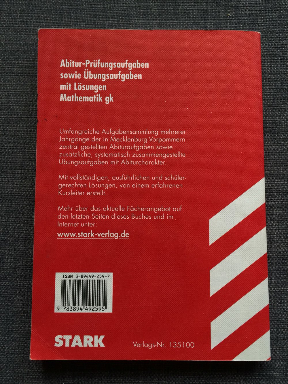 Prüfungsaufgaben Abitur 2006 Mathematik GK