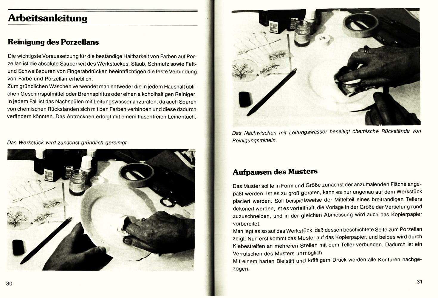 Porzellanmalerei - Hilfe und Anregungen - Arbeitsmaterial - Arbeitsanleitungen