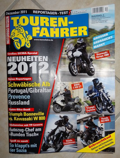 Touren Fahrer - Motorrad Magazin - Dezember 2011