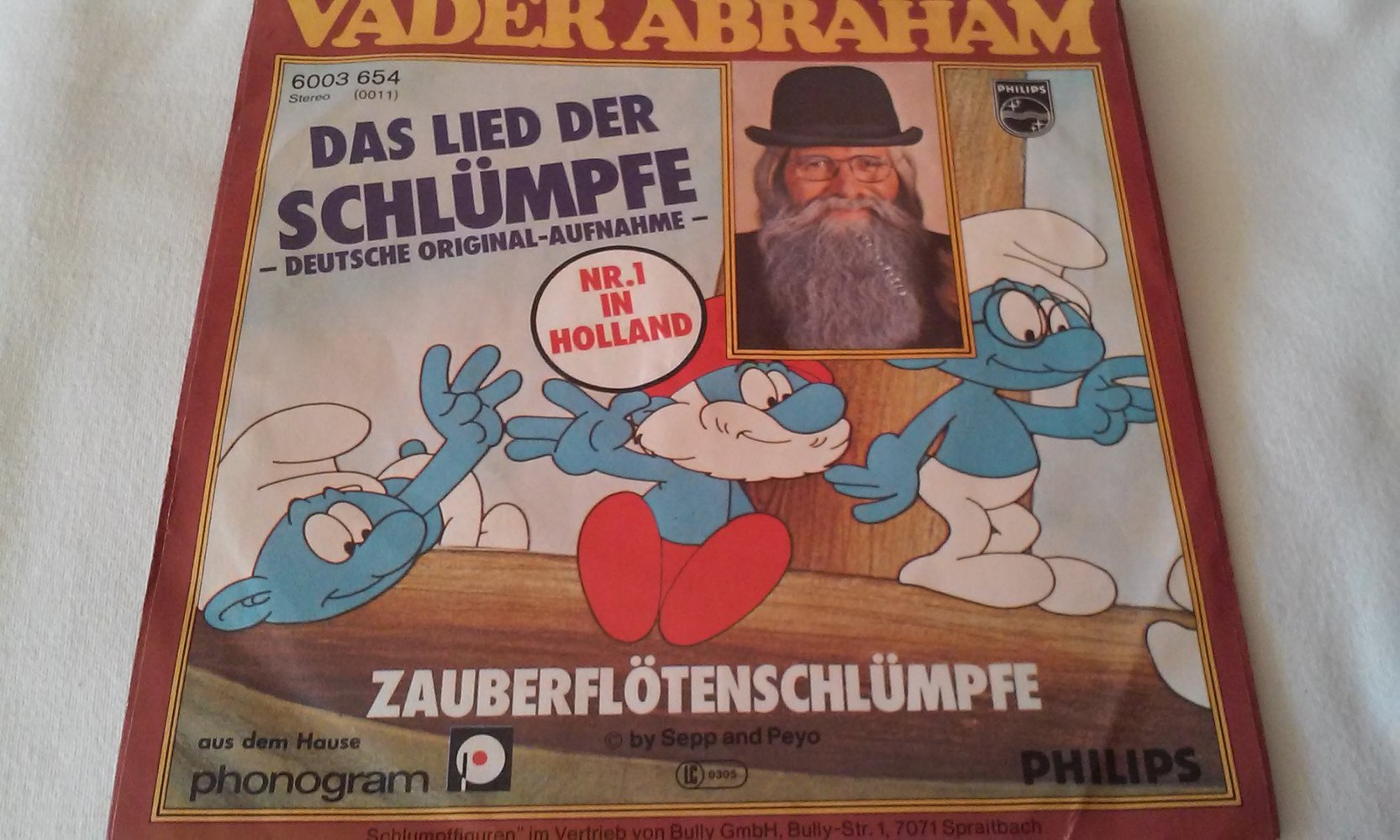 Vader Abraham - Das Lied Der Schlümpfe - Philips Hit-Single Vinyl/Schallplatte Sammlerstück