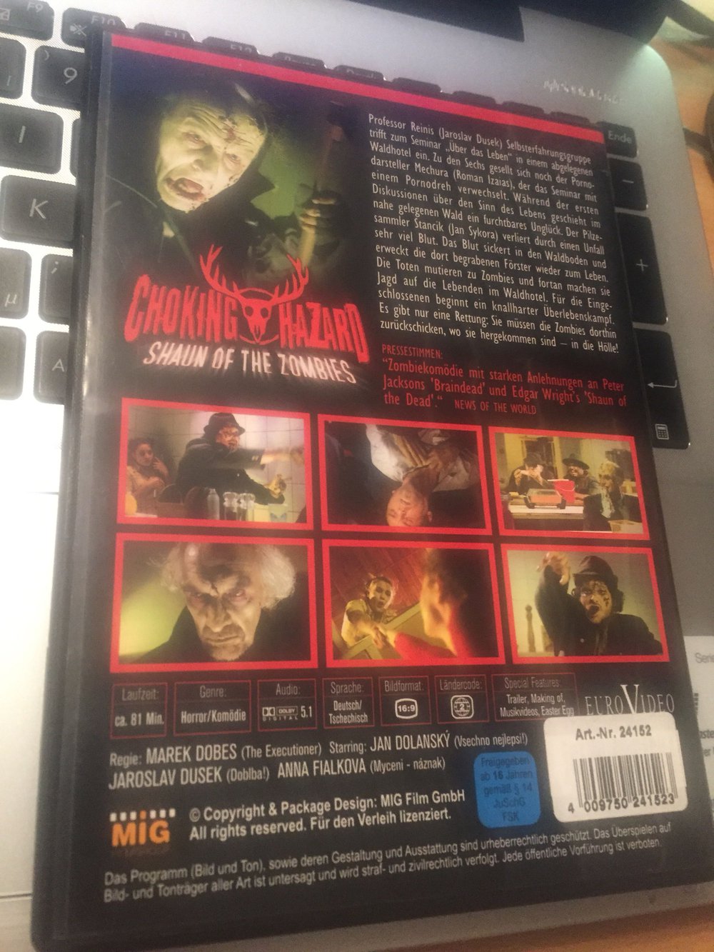 Choking Hazard - Shaun of the zombies * DVD * Horror Komödie 