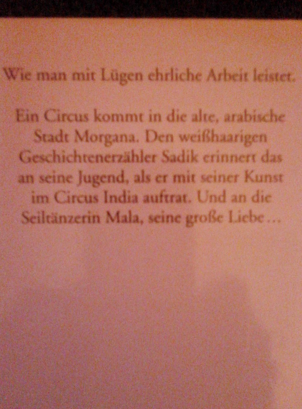 Der ehrliche Lügner