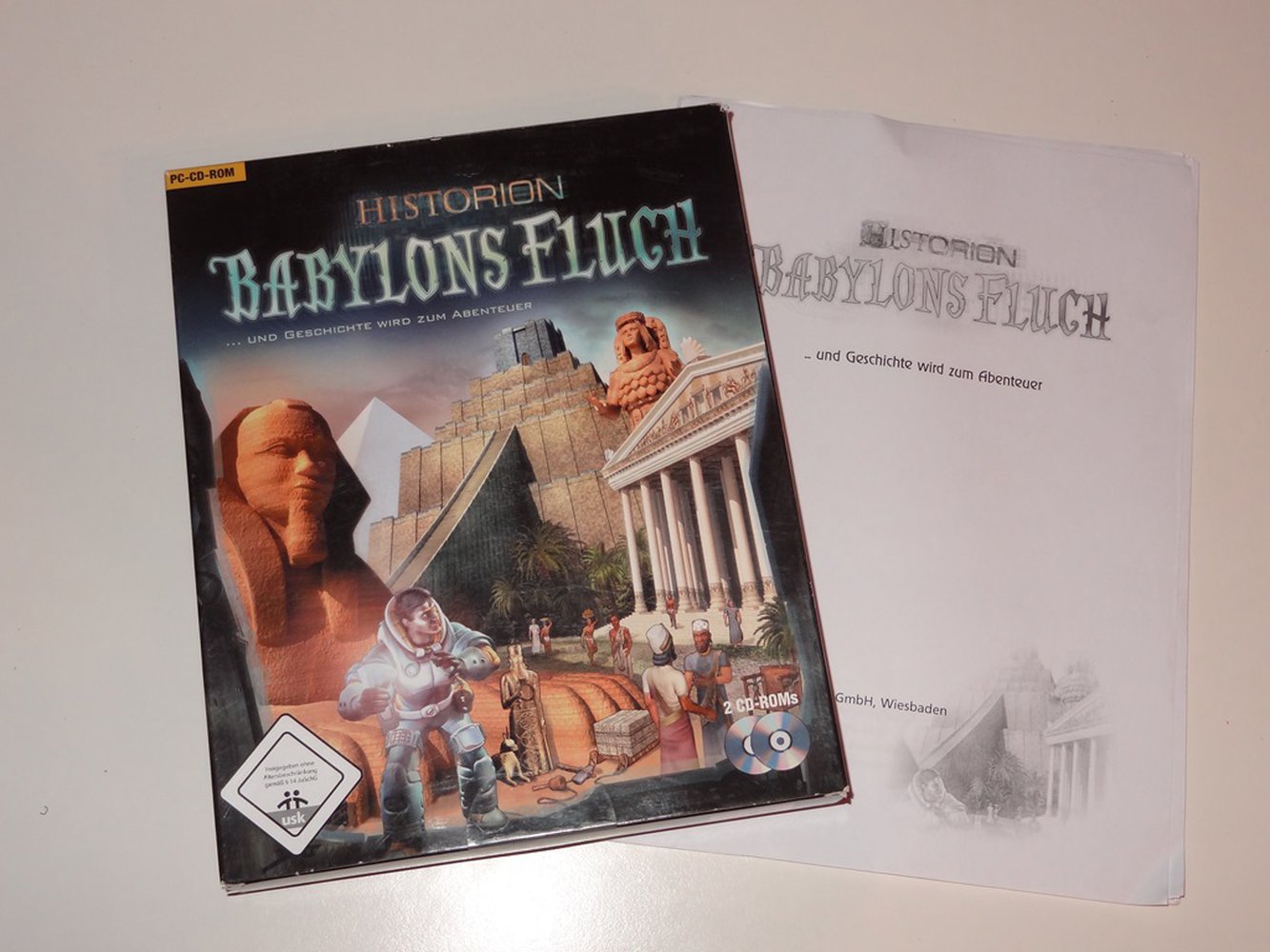 CD-ROM Computerspiel Historion Babylons Fluch,,und Geschichte wird zum Abenteuer