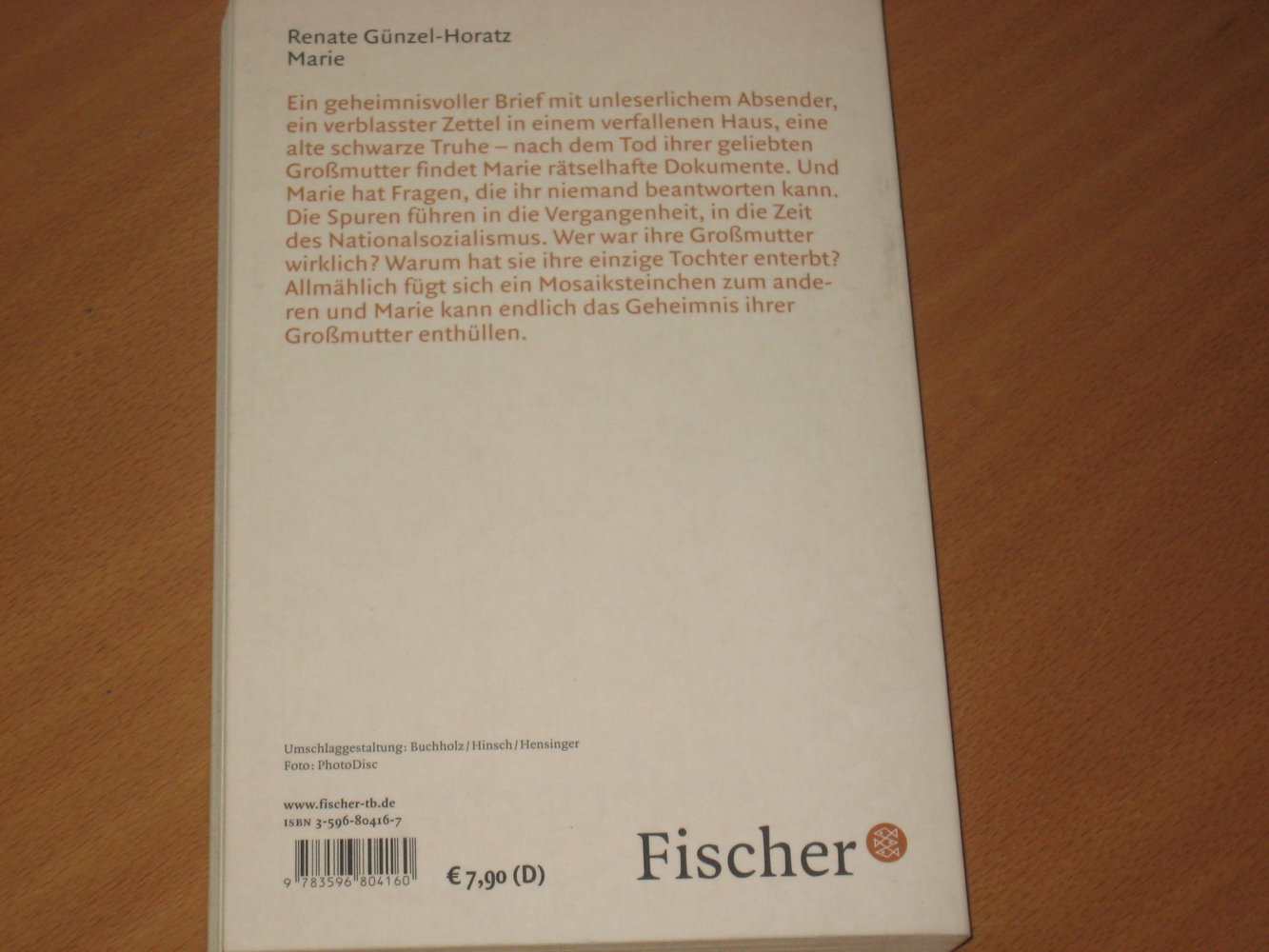 Marie von Renate Günzel-Horatz #Fischer Taschenbuchverlag