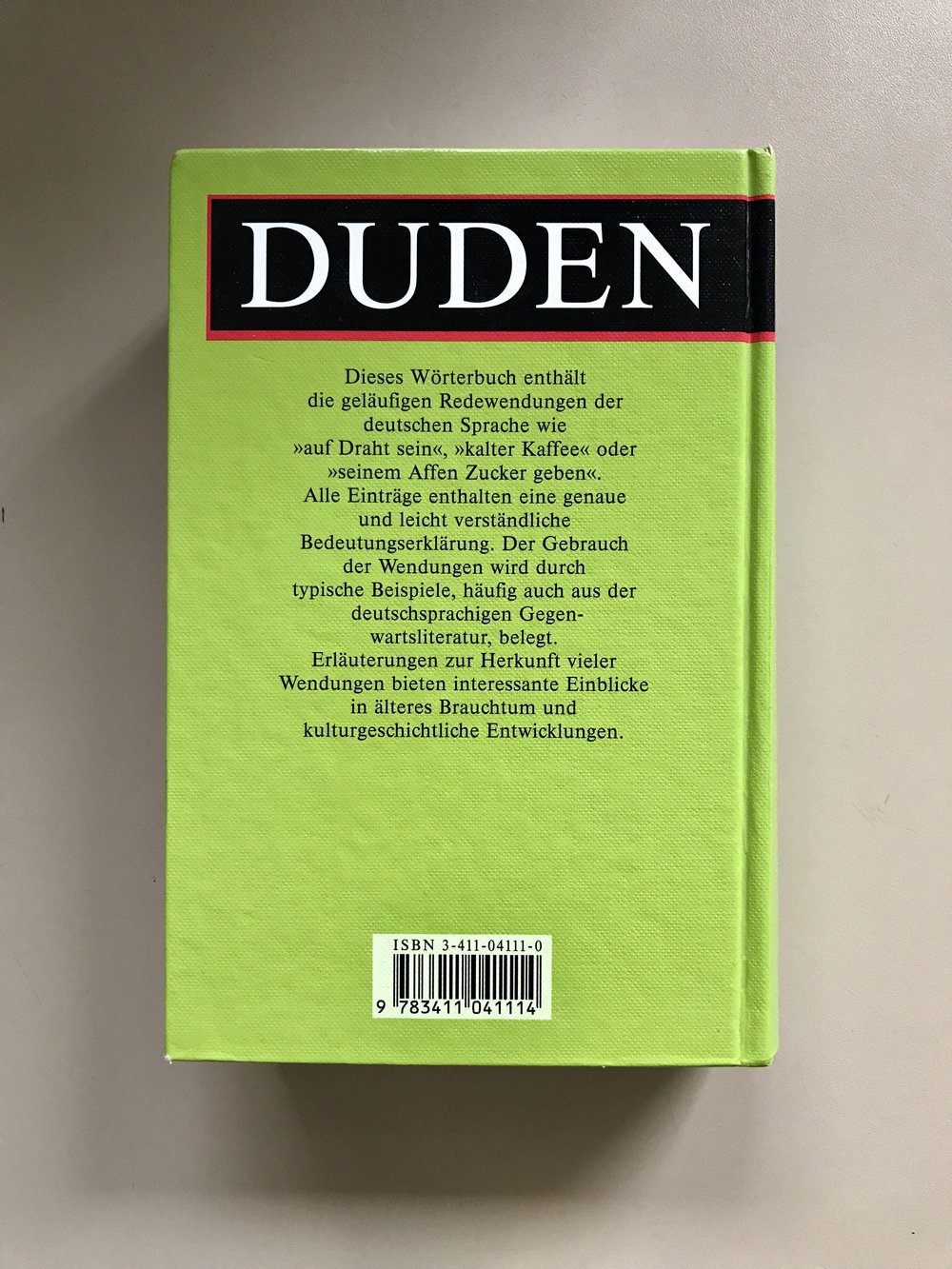 DUDEN REDEWENDUNGEN UND SPRICHWÖRTLICHE REDENSARTEN 