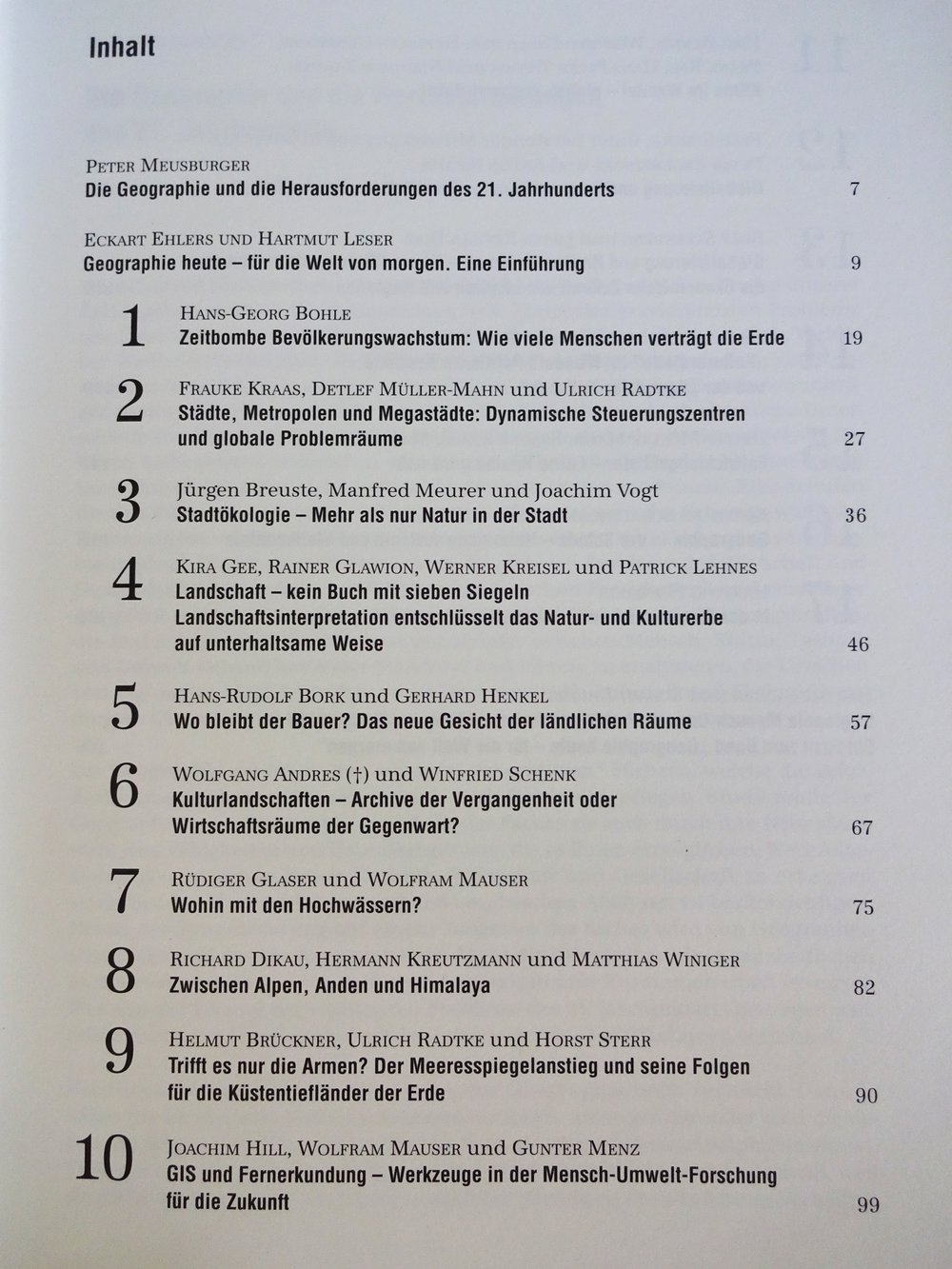 Geographie heute – für die Welt von Morgen