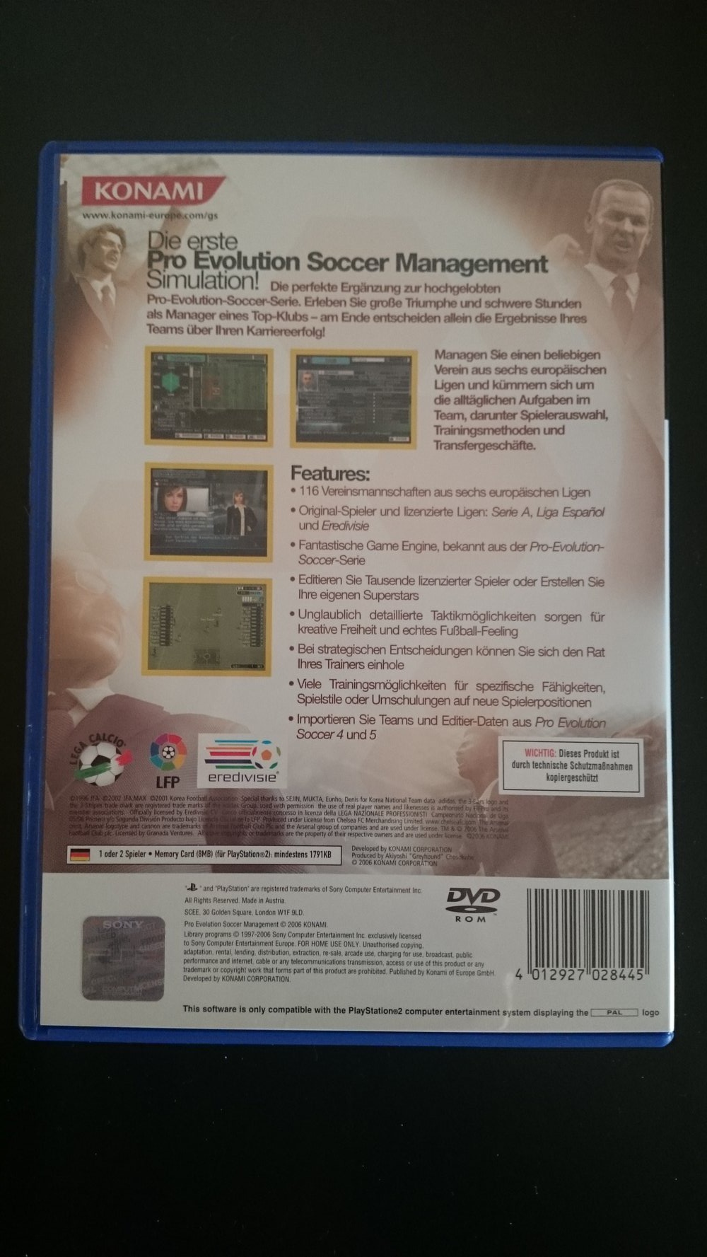 Pro Evolution Soccer Managment für Playstation 2