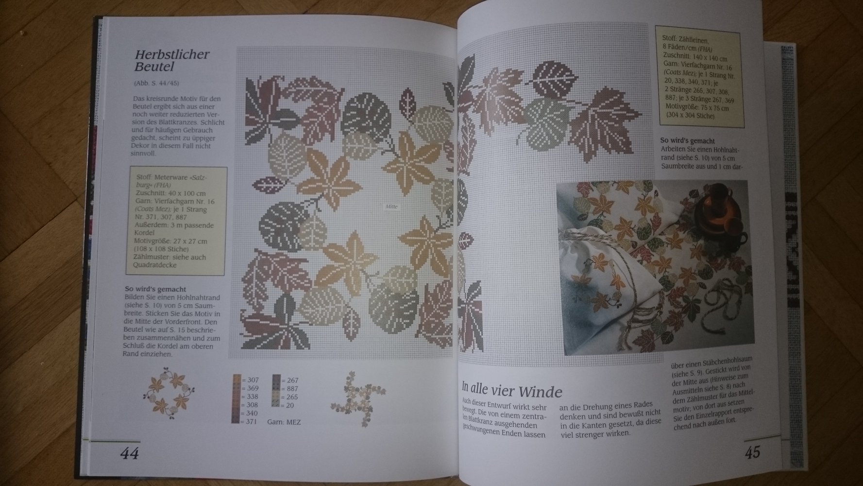 Kreuzstich Stickereien für alle Jahreszeiten