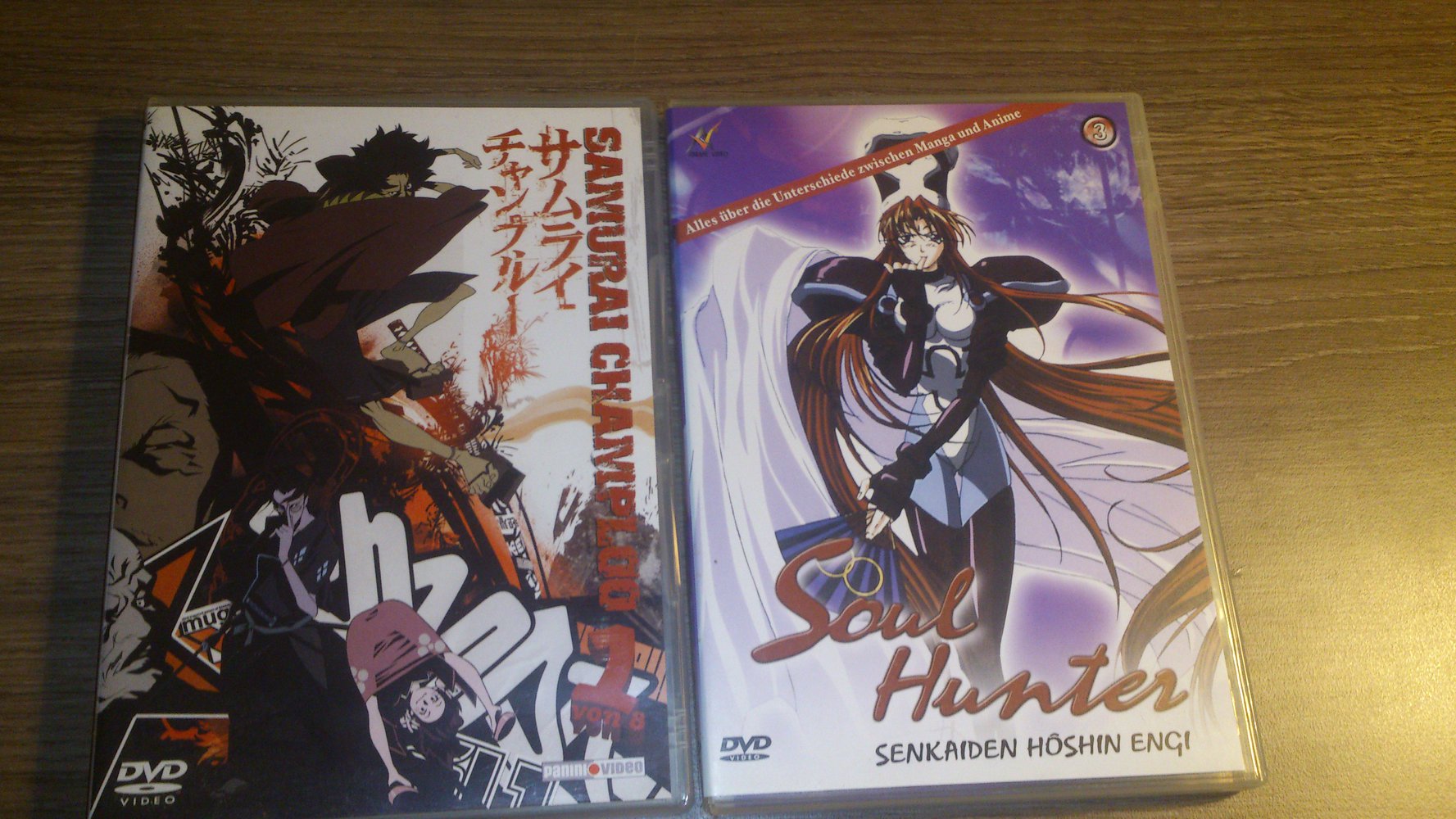 Anime DVDs Samurai Champloo Vol.1 & Hoshin Engi/Soul Hunter Vol.3