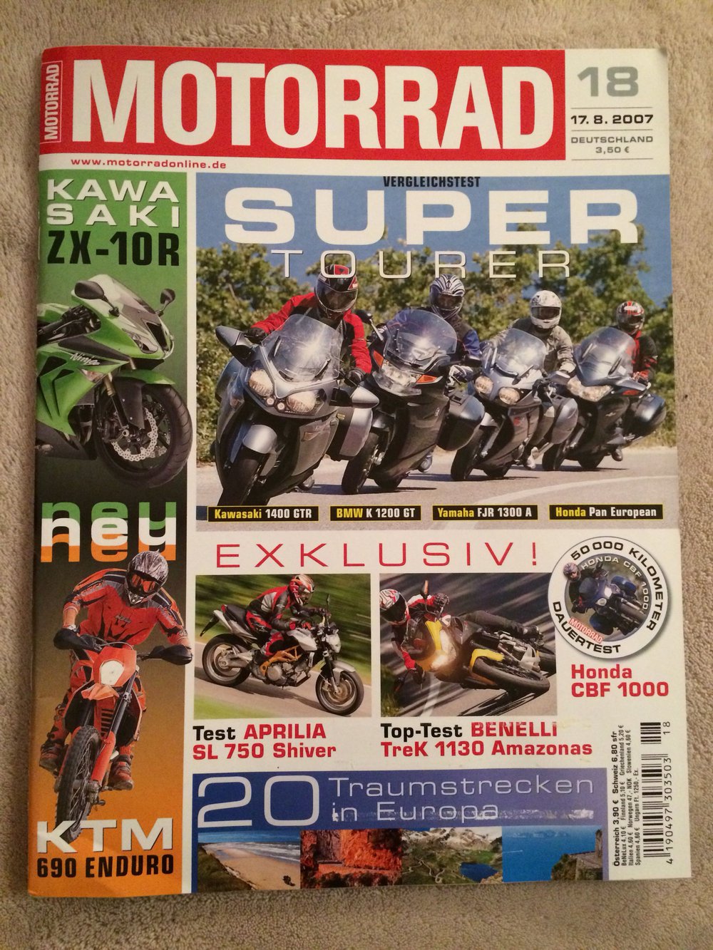 Motorrad #18 - KTM Enduro / KAWASAKI ZX-10R / Dauertest / BMW / YAMAHA