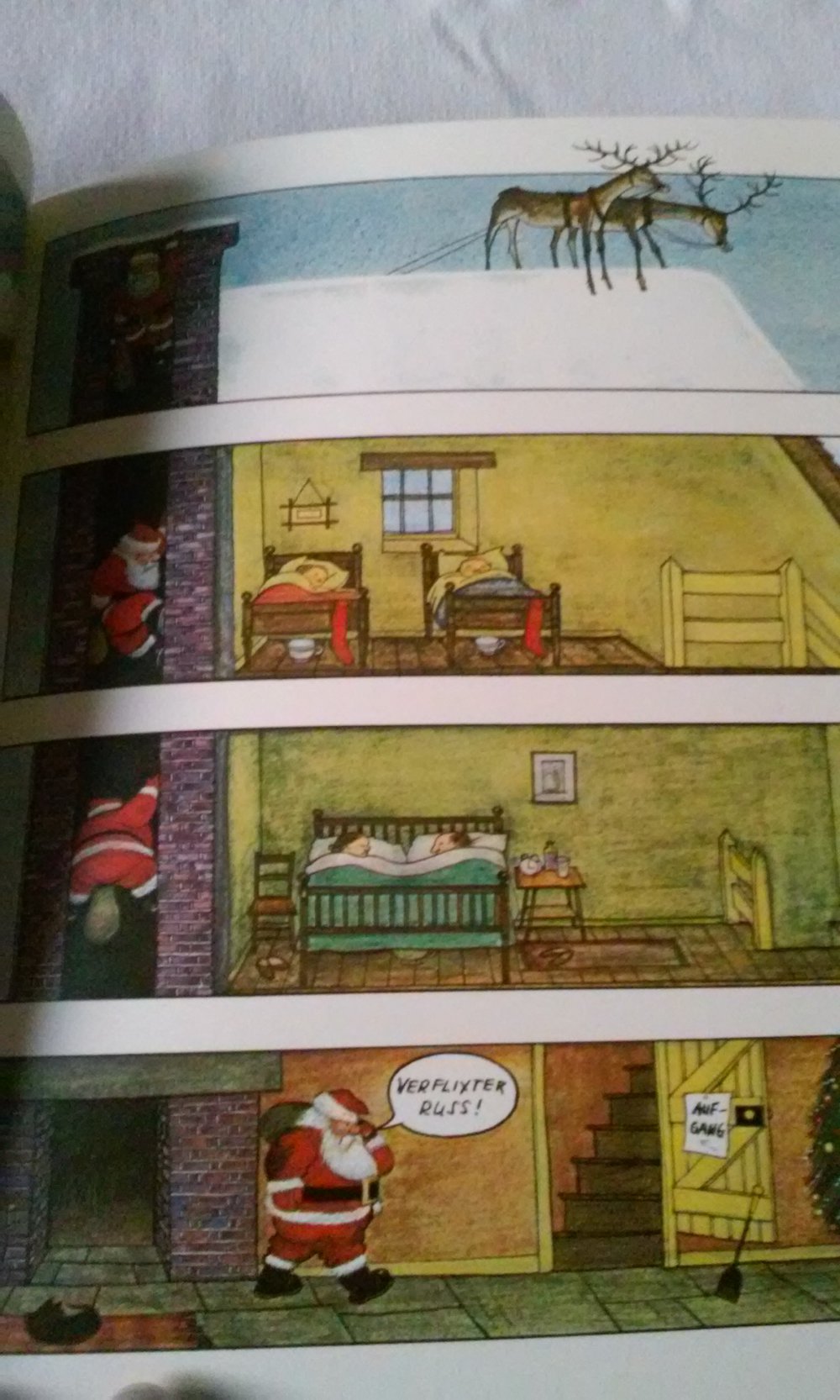 O je, du fröhliche  Heiligabend/Weihnachtsmann/Cartoon  -Sammlerstück-