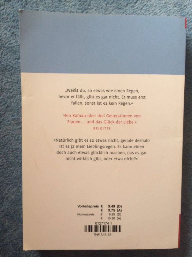 Der Regen bevor er fällt