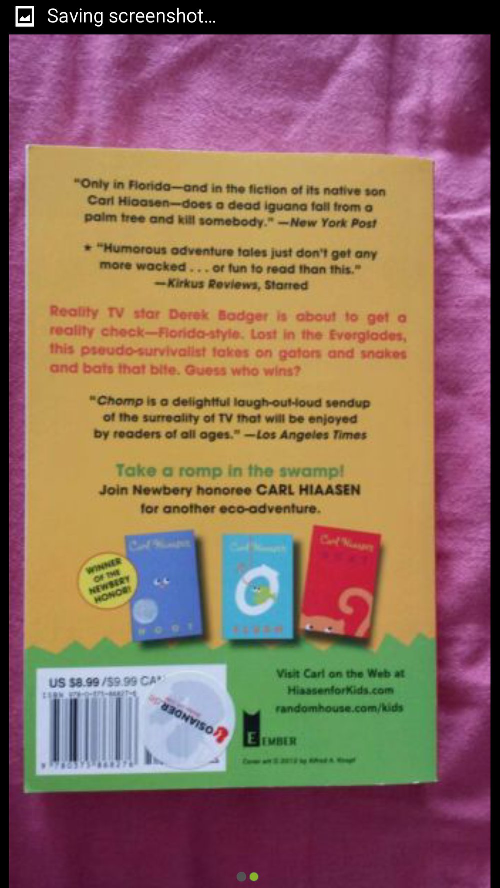 Chomp - Carl Hiaasen (Englisch)