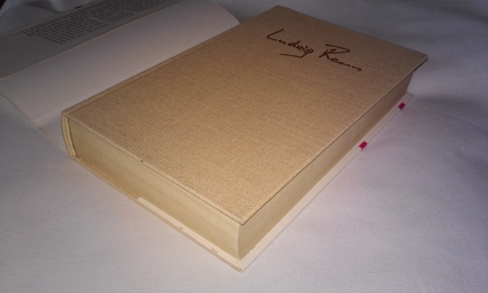 Ludwig Renn: Anstöße in meinem Leben  Roman im Leineneinband