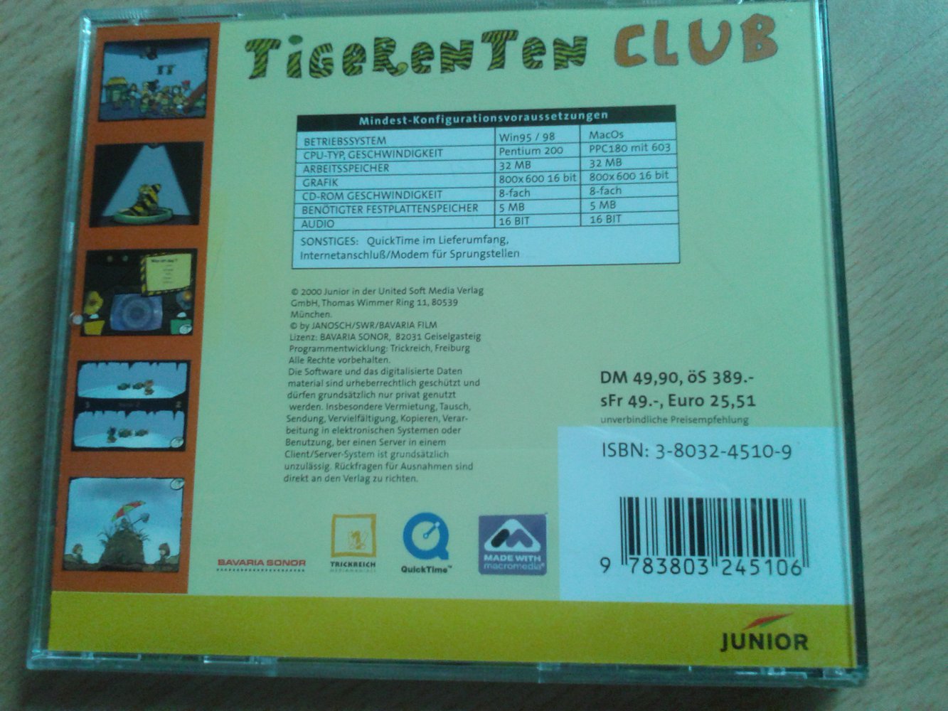 PC-CD-Rom Tigerenten Club