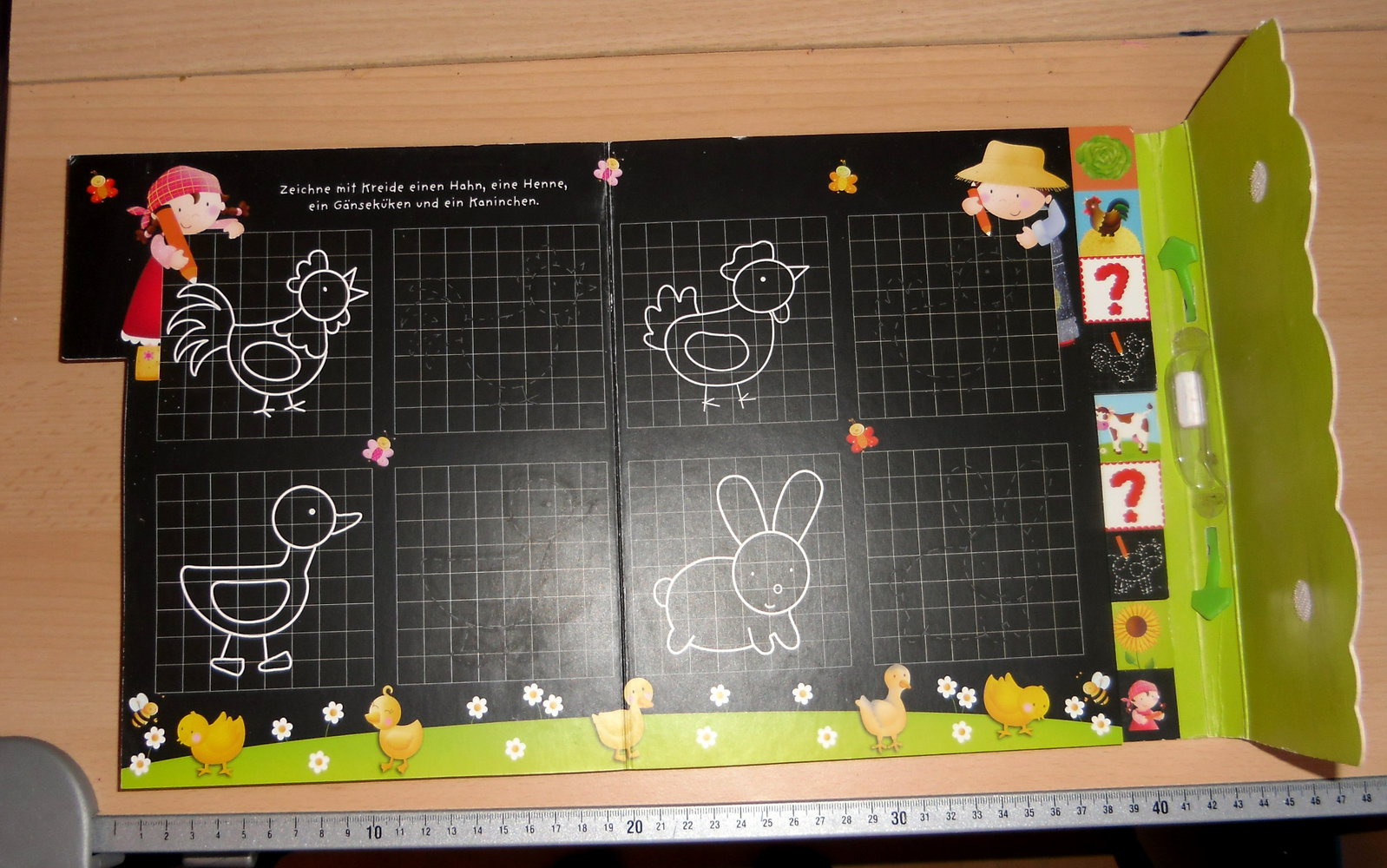 Buch -Meine bunte Schultasche, Bauernhof + Kreide