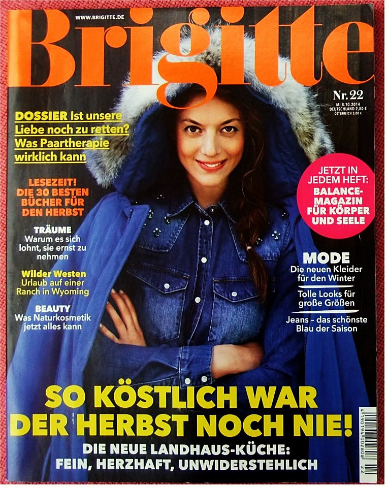 Jetzt kommt Brigitte - 5 x Zeitschrift von 2014 - über 800 Seiten