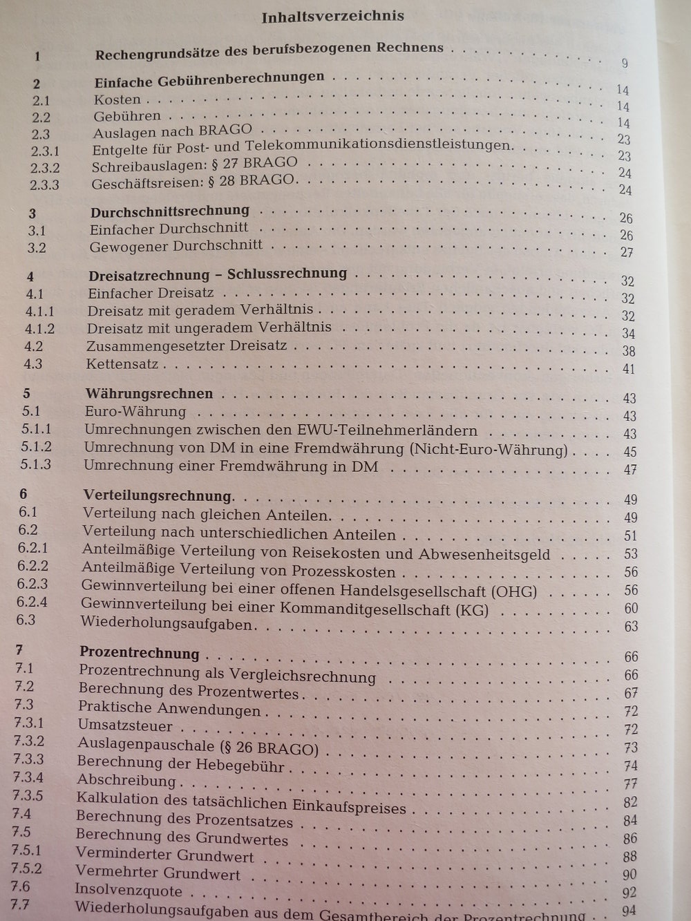 Rechnungswesen für Rechtsberufe Teil 2: Rechnen