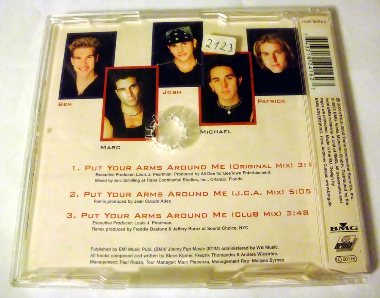 Natural – Put Your Arms Around Me (Maxi-CD Single) * Boygroup Pop Lovesongs Rock Marc Terenzi *