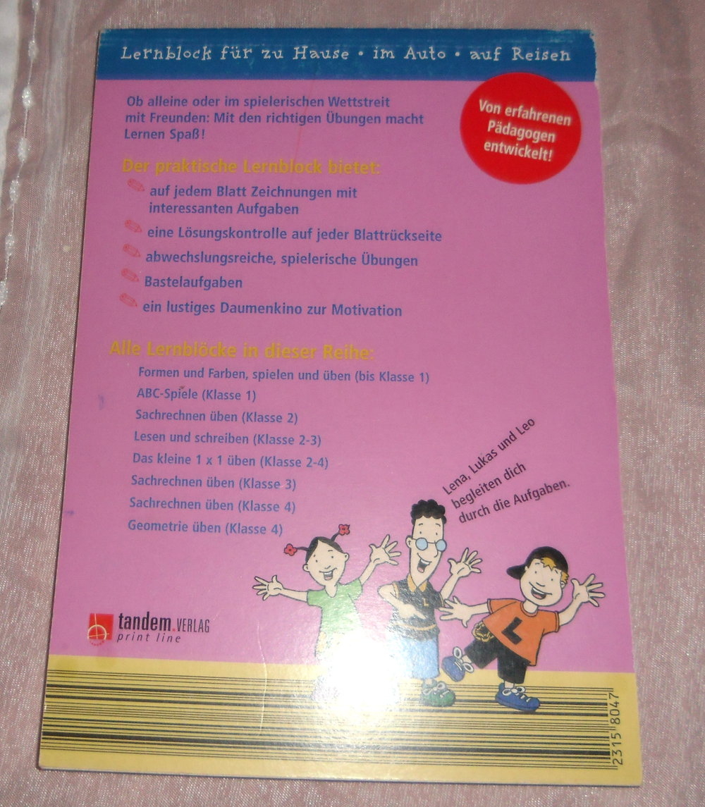 Schülerhilfe Lernblock Lesen und schreiben, 2.-3. Klasse